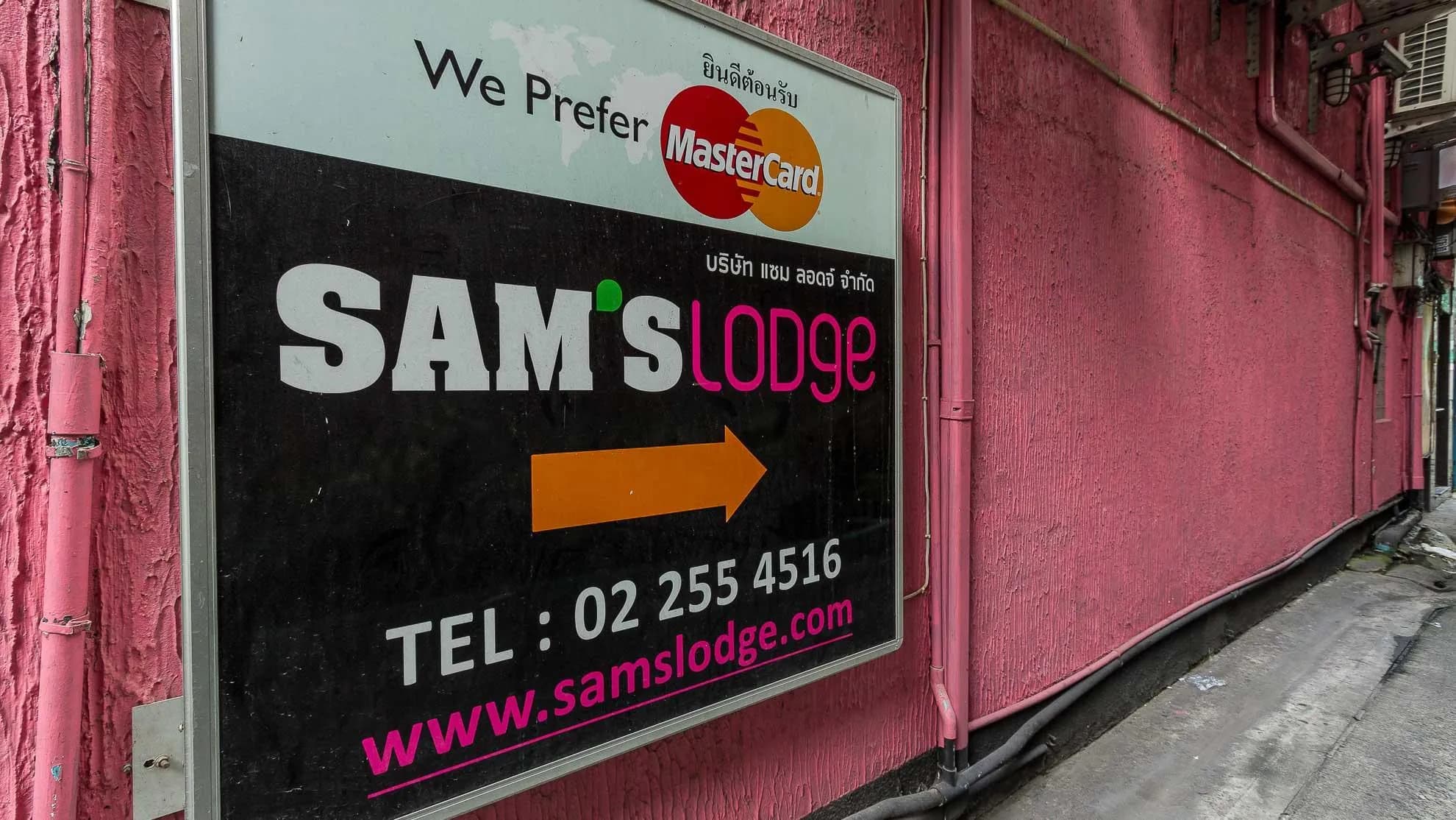 Sam’s Lodge Hotel Bangkok
